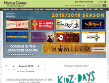 Tablet Screenshot of marcuscenter.org