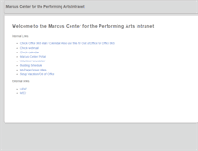 Tablet Screenshot of mail.marcuscenter.org